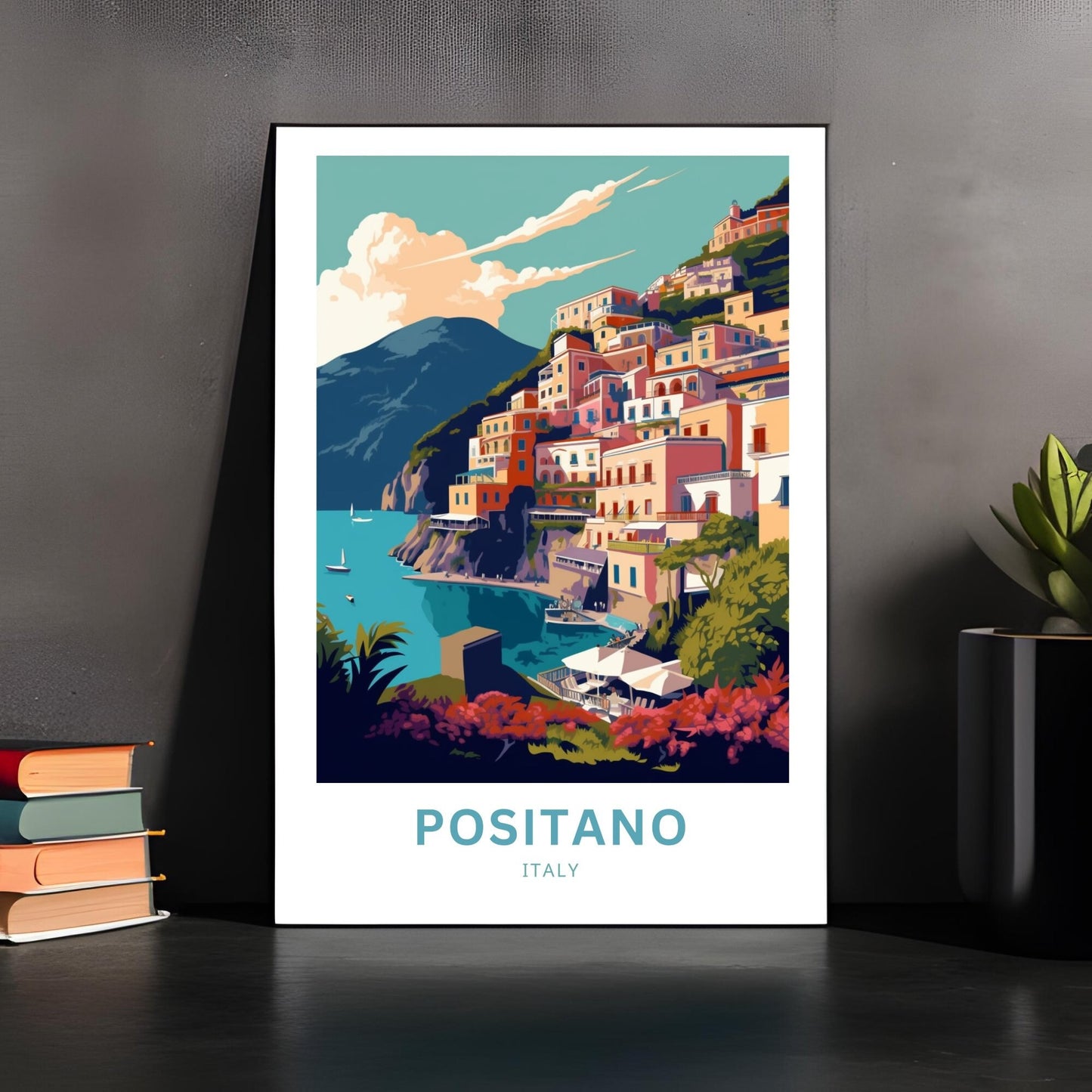 Positano Travel Poster