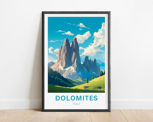 Dolomites Travel Poster