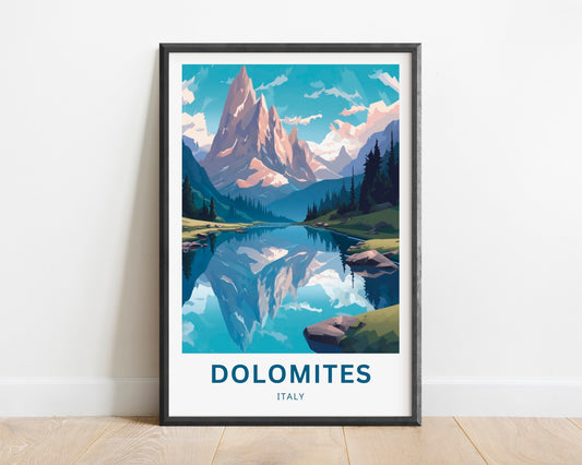 Dolomites Travel Poster