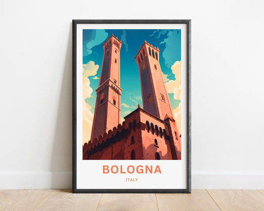 Bologna Travel Poster