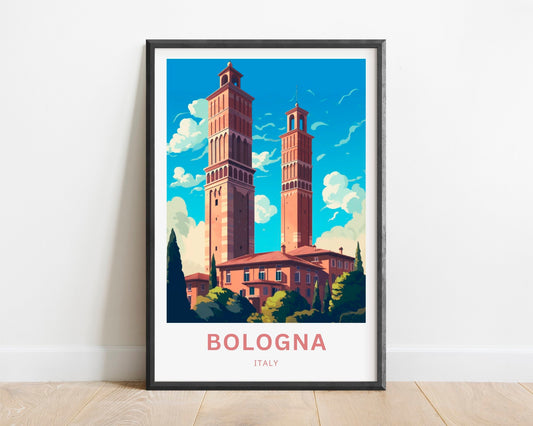 Bologna Travel Poster