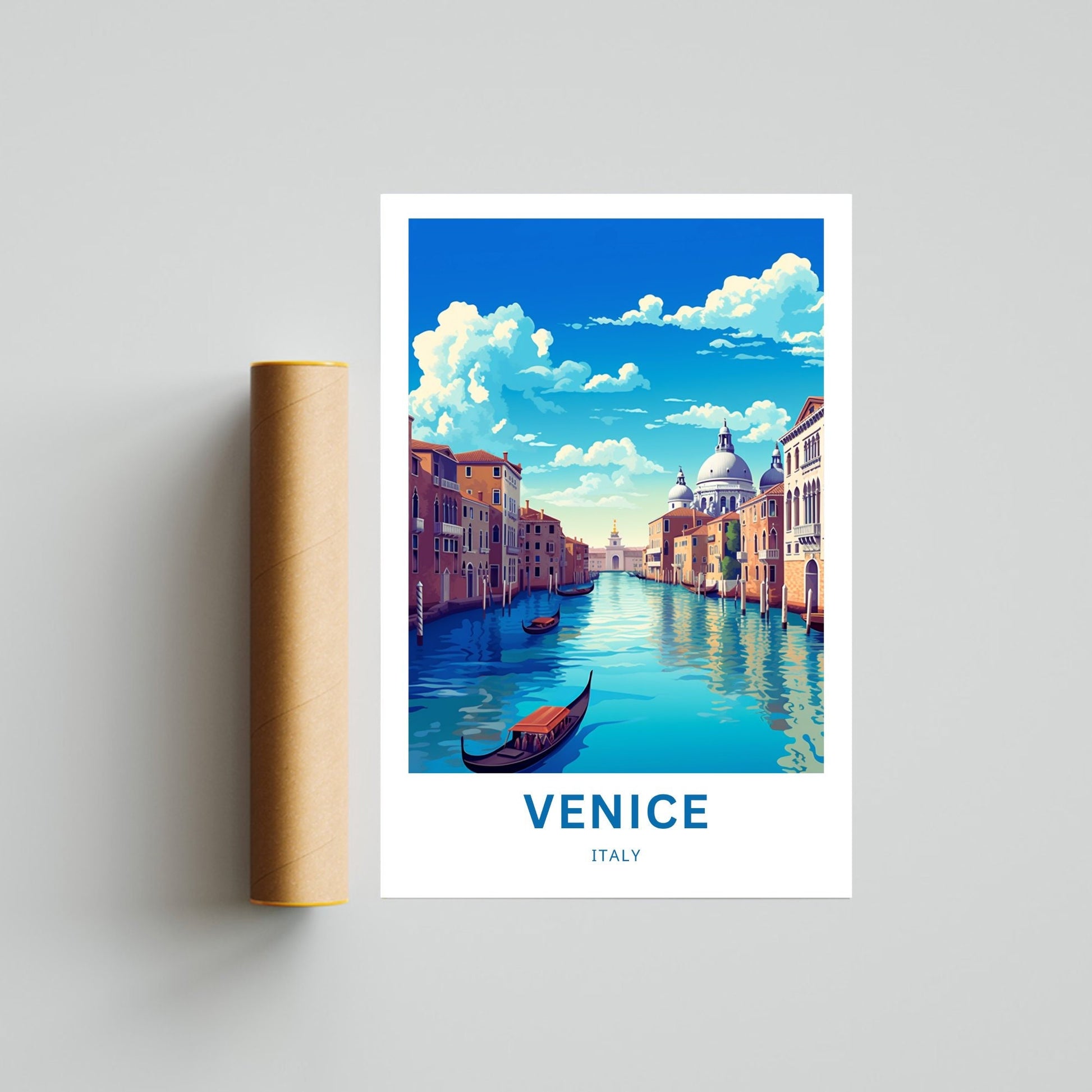 Venice Travel Print - Venice poster, Italy Wall Art, Framed present, Gift Italy Present - TravelTreasureCo