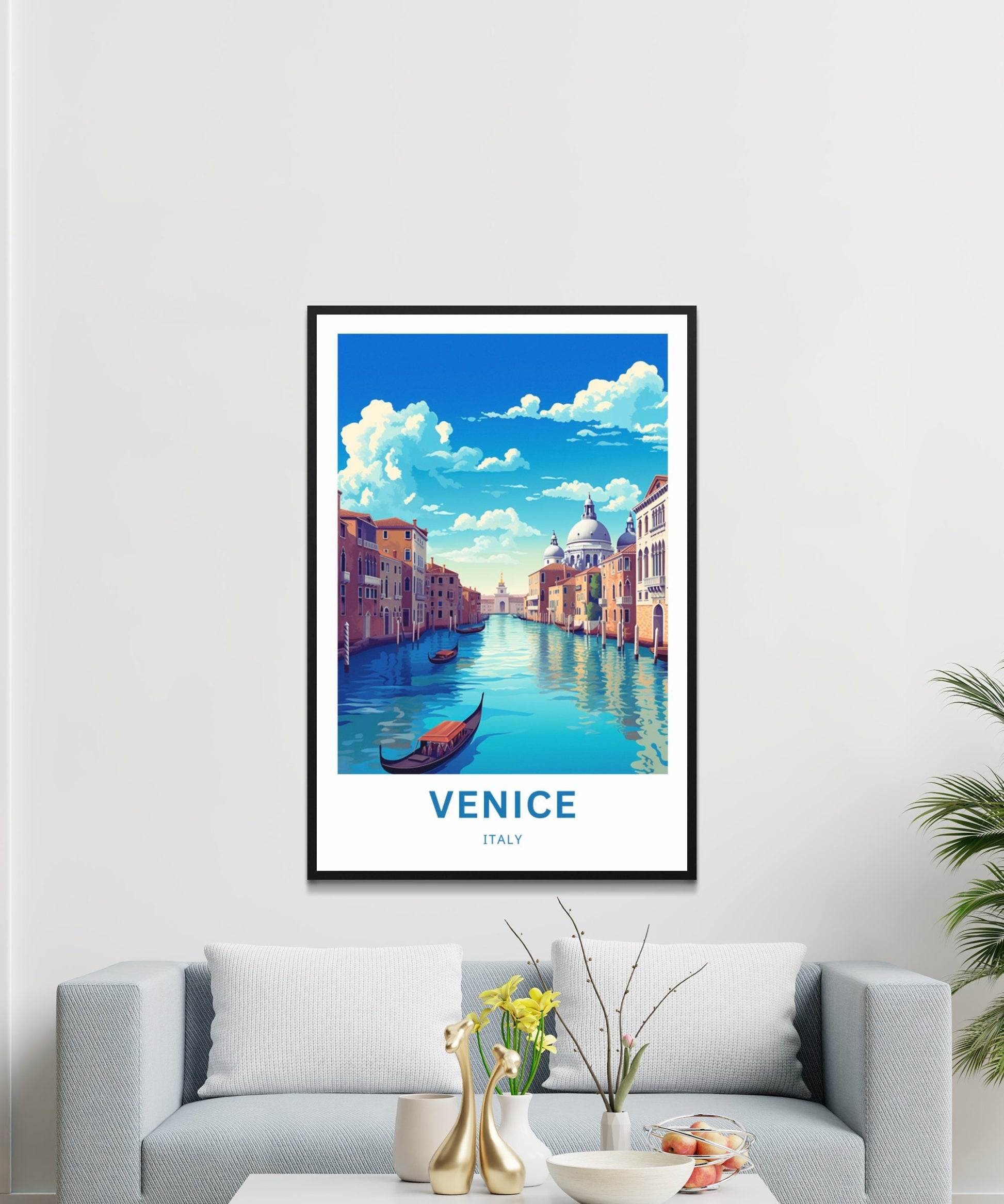 Venice Travel Print - Venice poster, Italy Wall Art, Framed present, Gift Italy Present - TravelTreasureCo