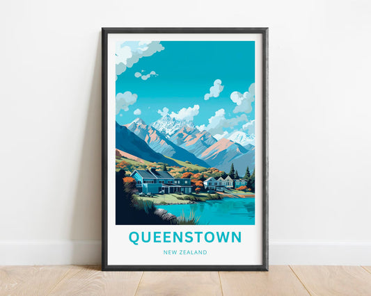 Queenstown Travel Poster