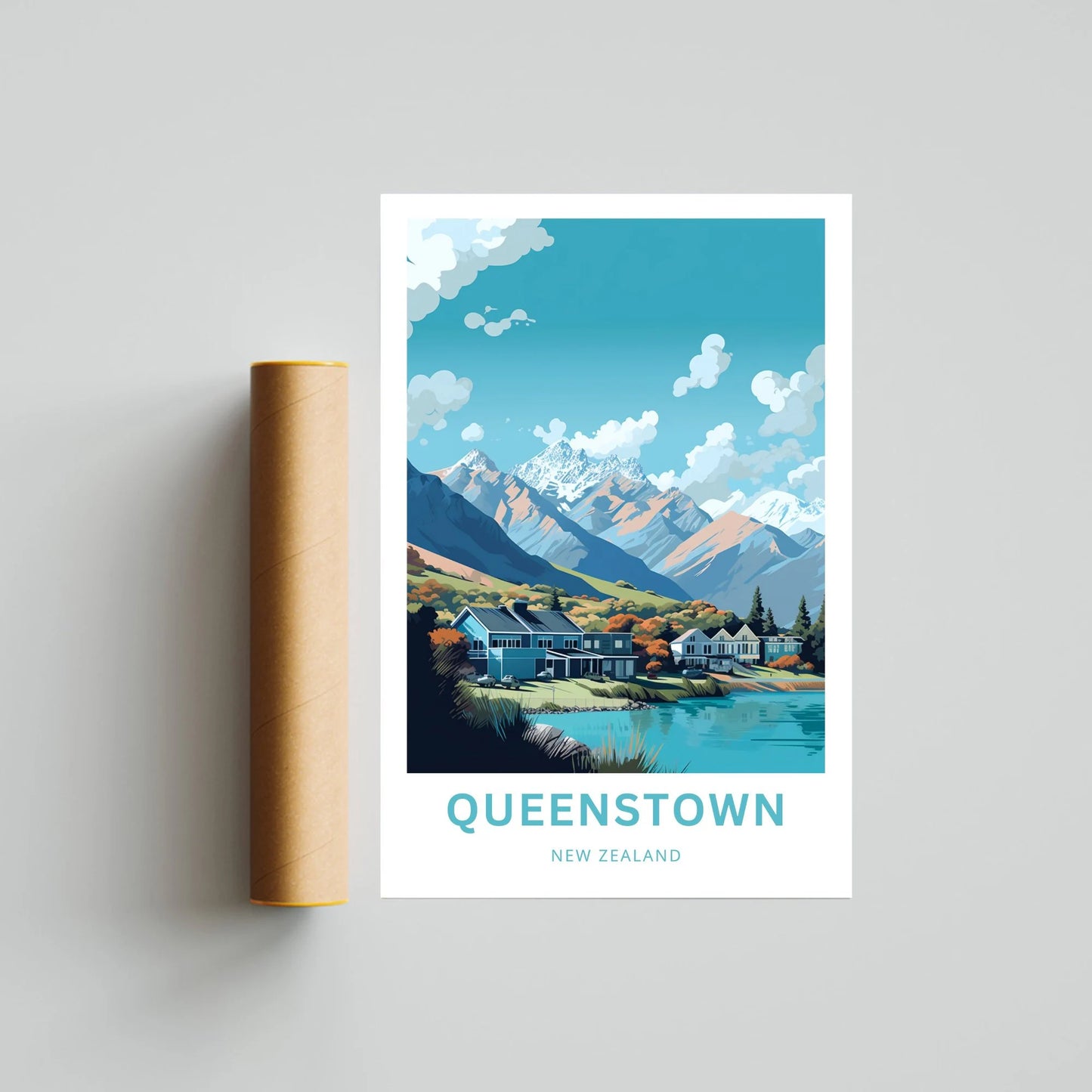 Queenstown Travel Poster