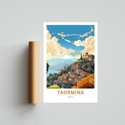 Taormina Travel Poster