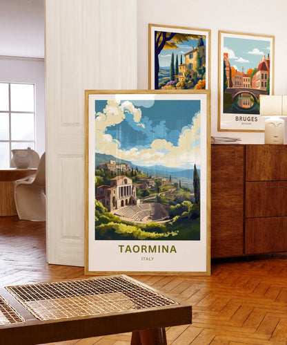 Taormina Travel Poster