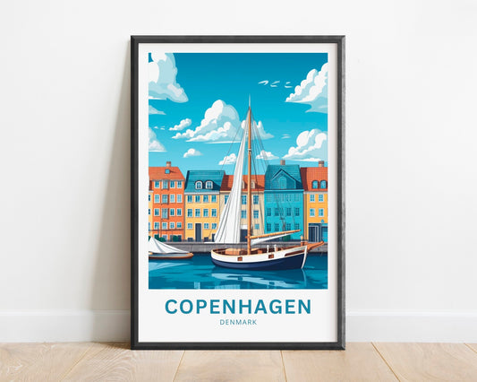 Copenhagen Travel Poster