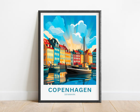 Copenhagen Travel Poster
