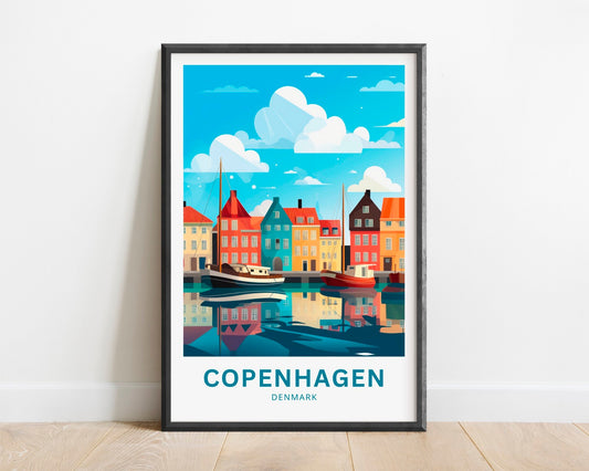 Copenhagen Travel Poster