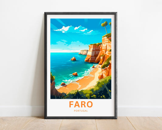 Faro Travel Poster