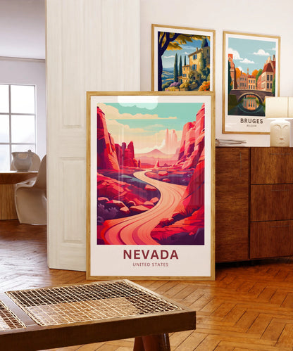 Nevada Travel Poster