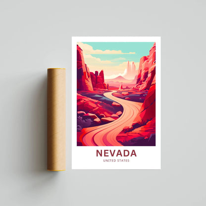 Nevada Travel Poster