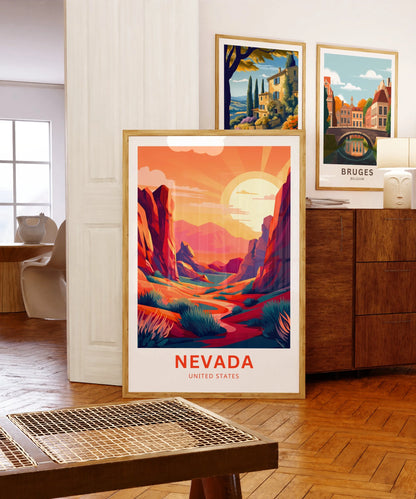 Nevada Travel Poster