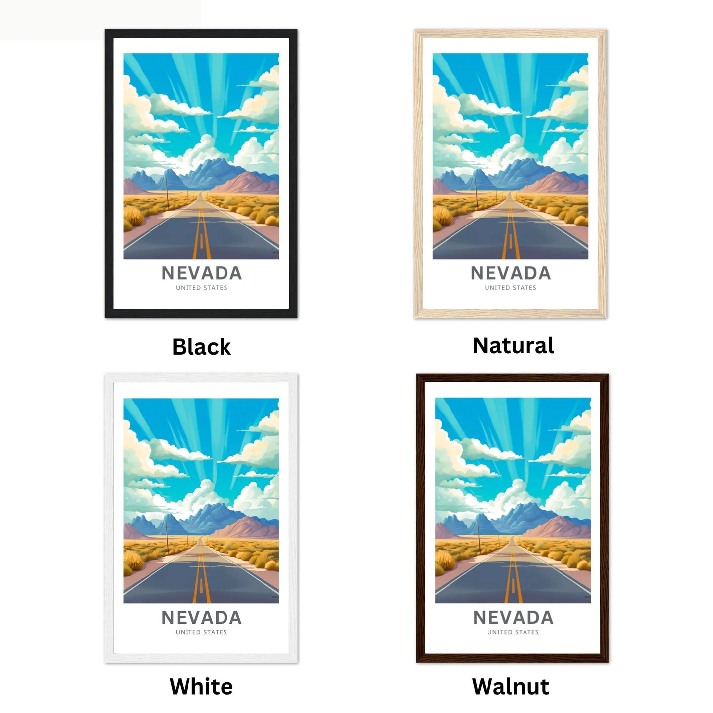 Nevada Travel Poster