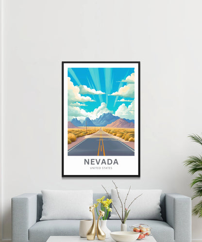 Nevada Travel Poster