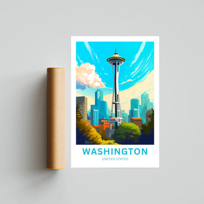 Washington Travel Poster