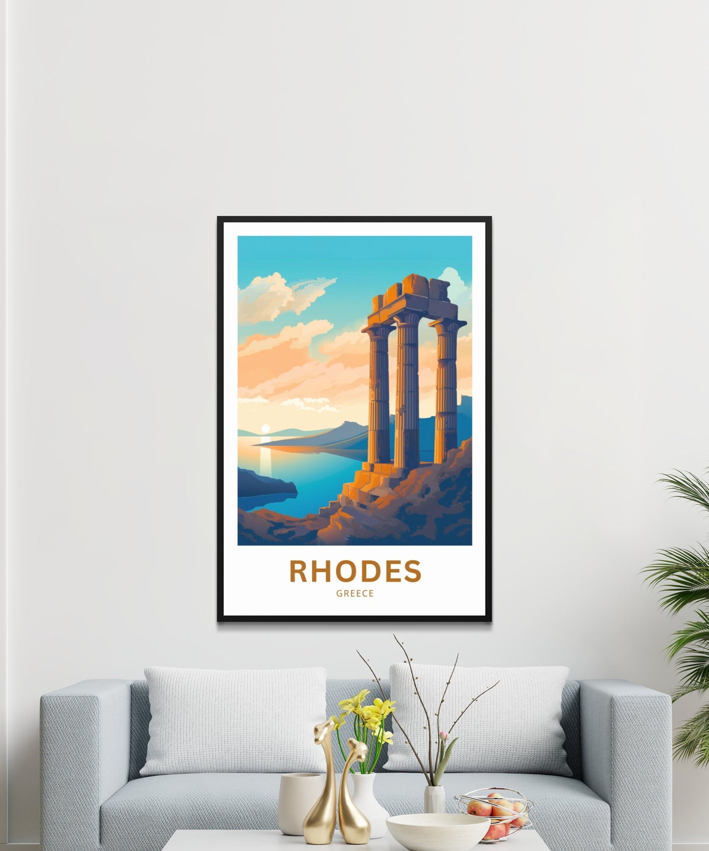 Rhodes Travel Poster