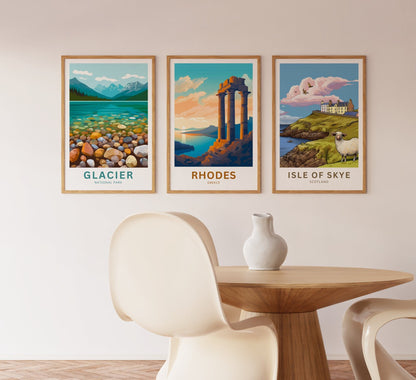 Rhodes Travel Poster