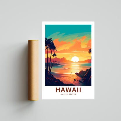 Hawaii Travel Poster