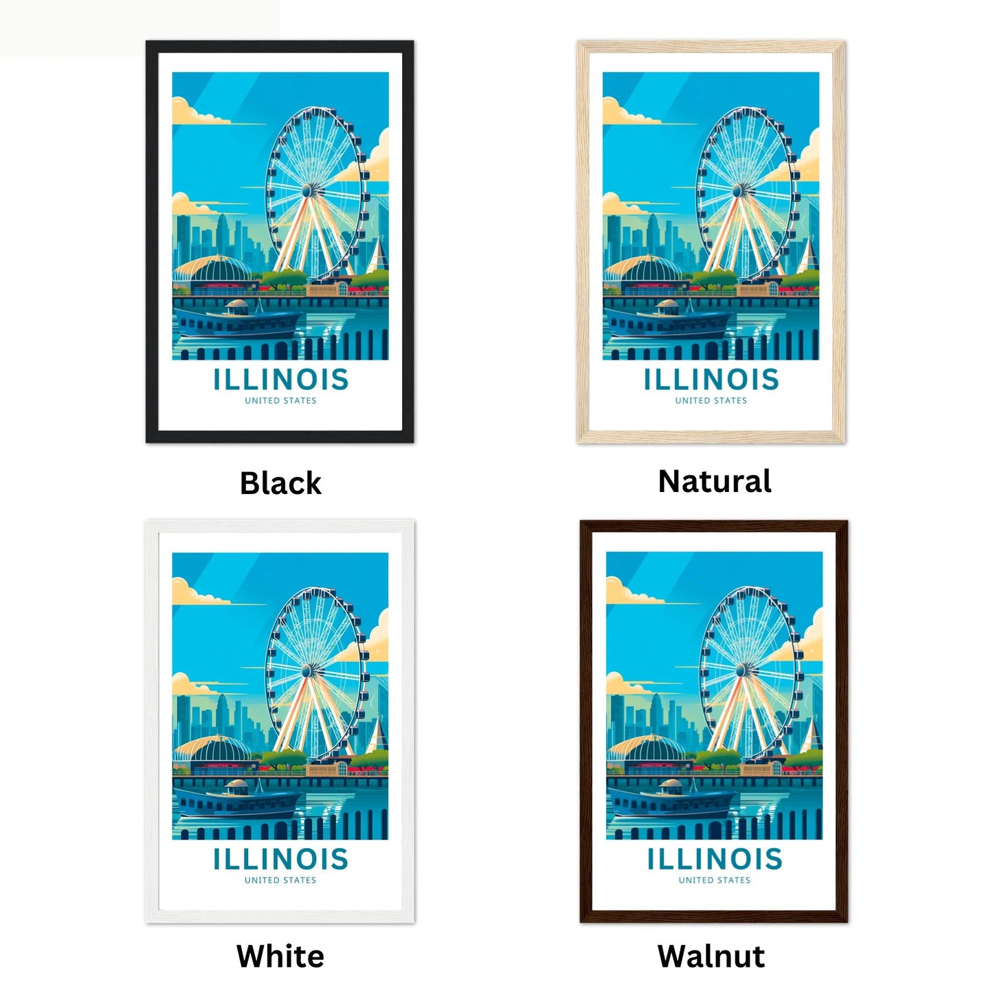 Illinois Travel Poster