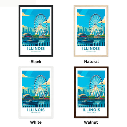 Illinois Travel Poster