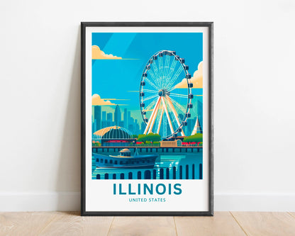 Illinois Travel Poster