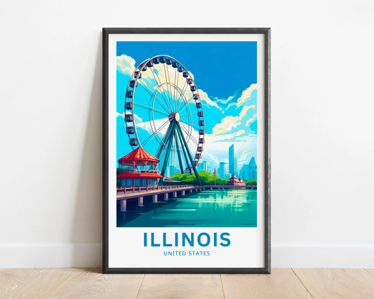 Illinois Travel Poster
