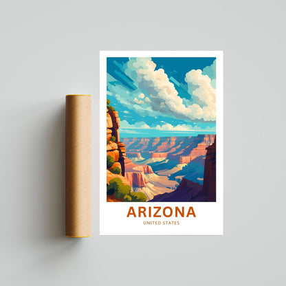 Arizona Travel Print - Arizona poster, United States Wall Art, Framed present, Gift United States Present - TravelTreasureCo