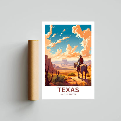 Texas Travel Poster