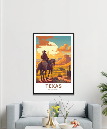 Texas Travel Poster