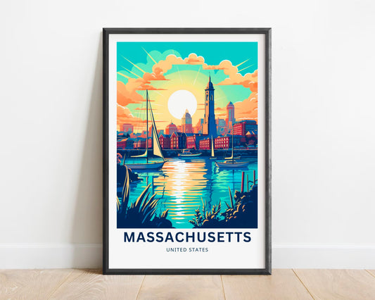 Massachusetts Travel Poster