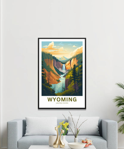 Wyoming Travel Poster