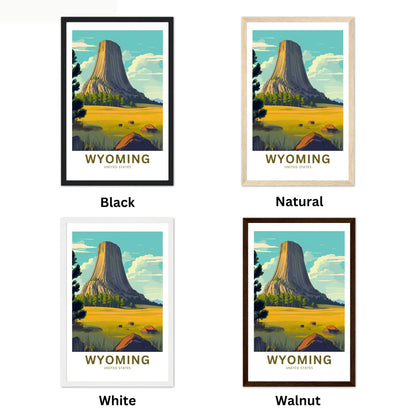 Wyoming Travel Poster