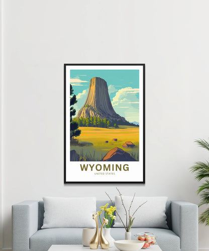 Wyoming Travel Poster