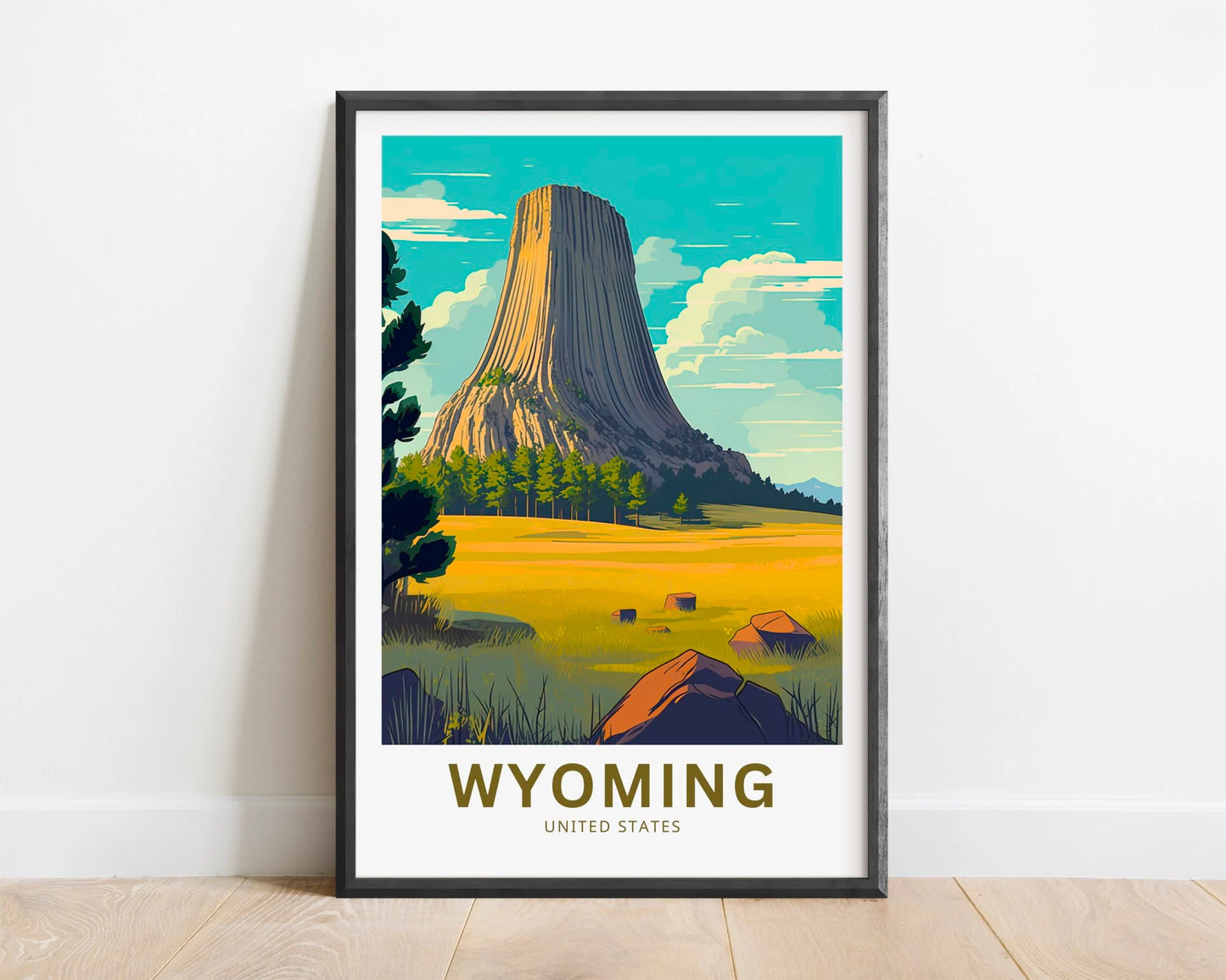 Wyoming Travel Poster