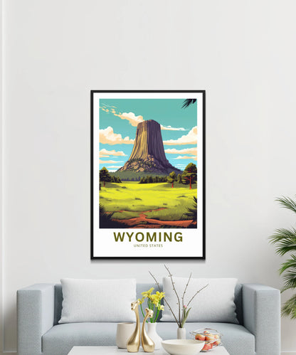 Wyoming Travel Poster