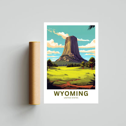 Wyoming Travel Poster