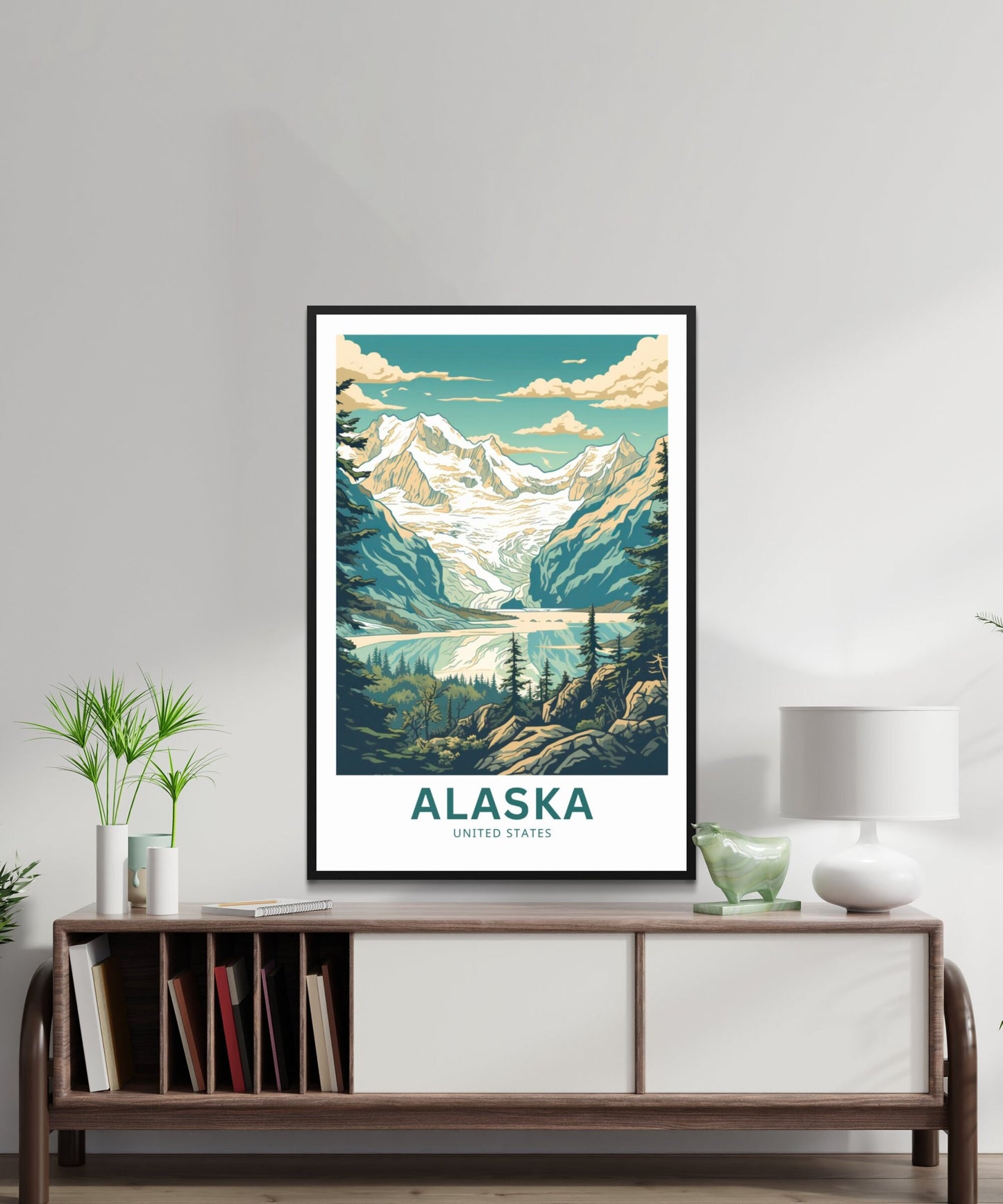 Alaska Travel Print - Glacial Beauty