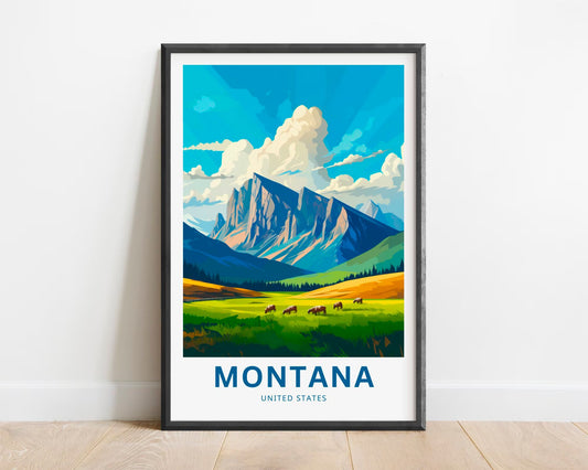 Montana Travel Poster