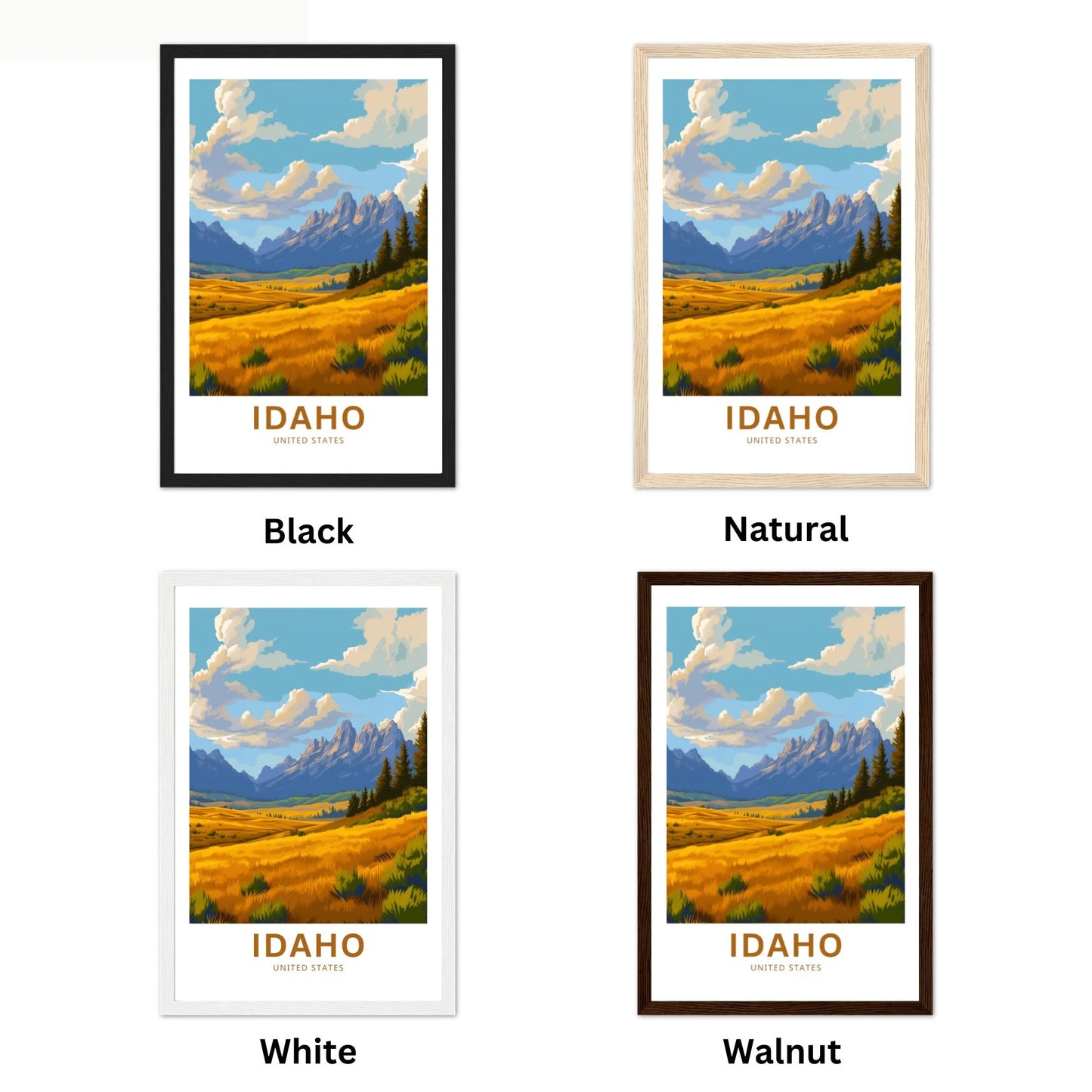 Idaho Travel Poster