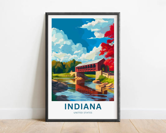 Indiana Travel Poster