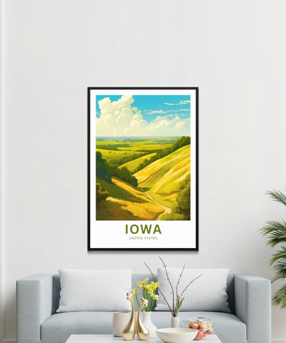 Iowa Travel Poster