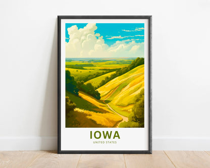 Iowa Travel Poster