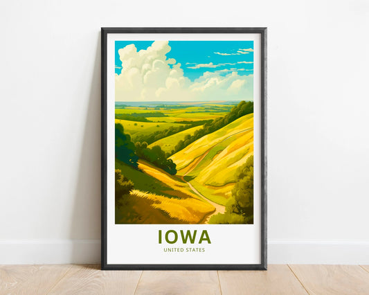 Iowa Travel Poster