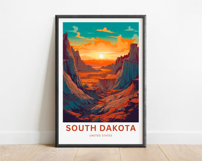 South Dakota Travel Poster