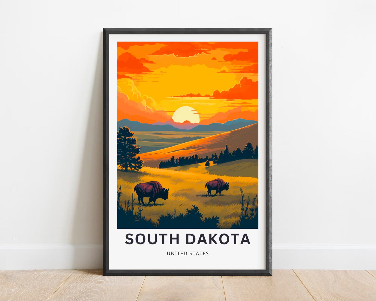 South Dakota Travel Poster