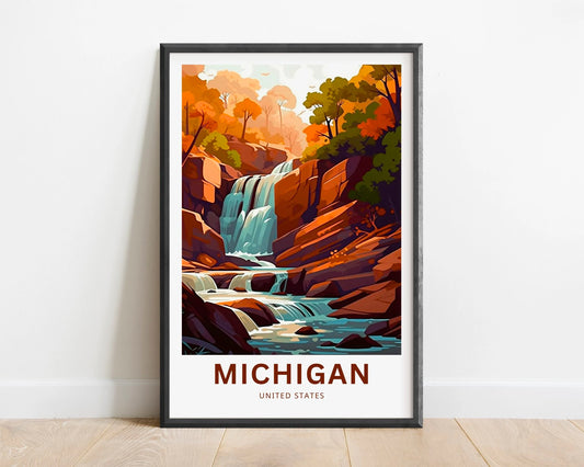 Michigan Travel Poster