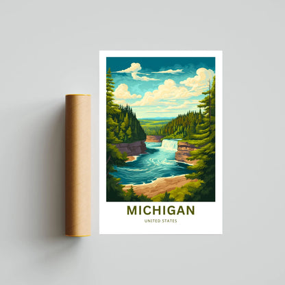Michigan Travel Poster