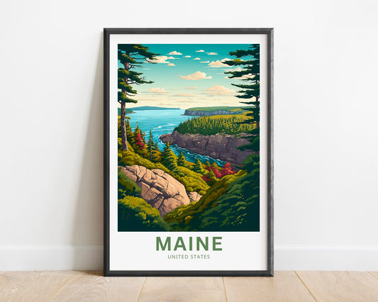 Maine Travel Poster